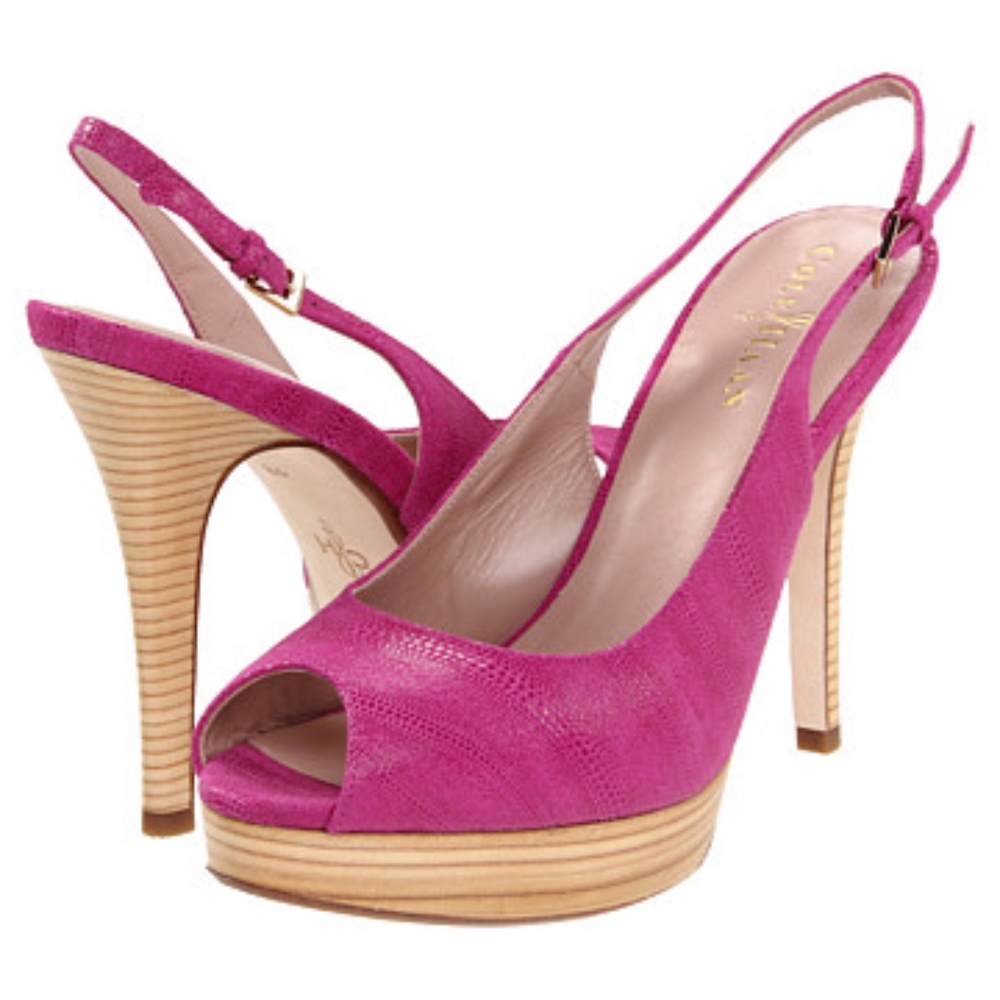 New Cole Haan Mariela air sling beet exotic print